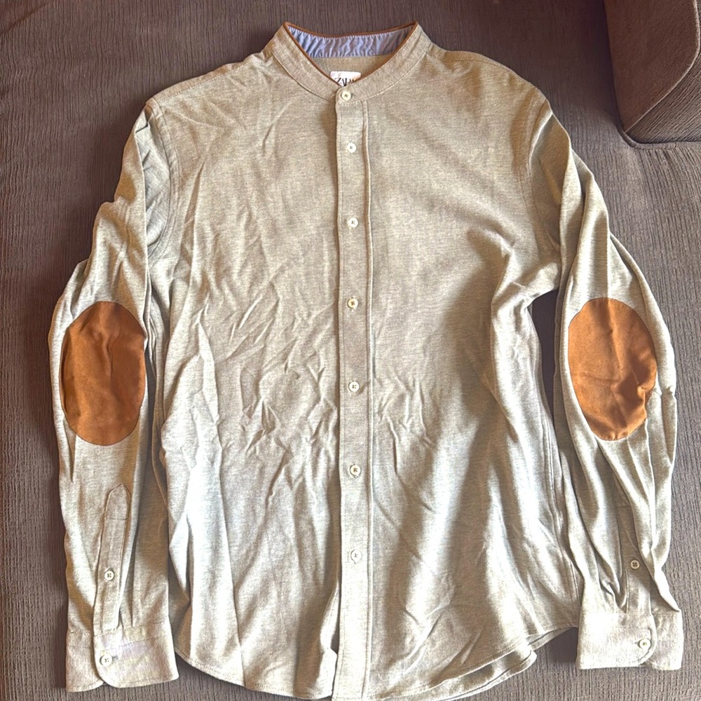 Gray Zara Button Down Mens Medium